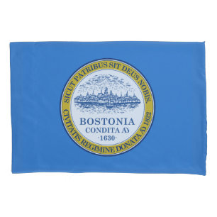 Flag of Boston, Massachusetts Pillow Case