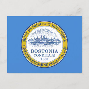 Flag of Boston, Massachusetts Postcard