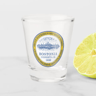 Flag of Boston, Massachusetts Shot Glass