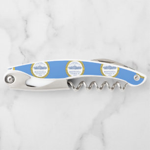 Flag of Boston, Massachusetts Waiter's Corkscrew