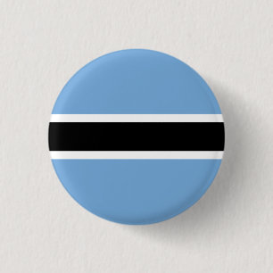 Flag of Botswana 3 Cm Round Badge