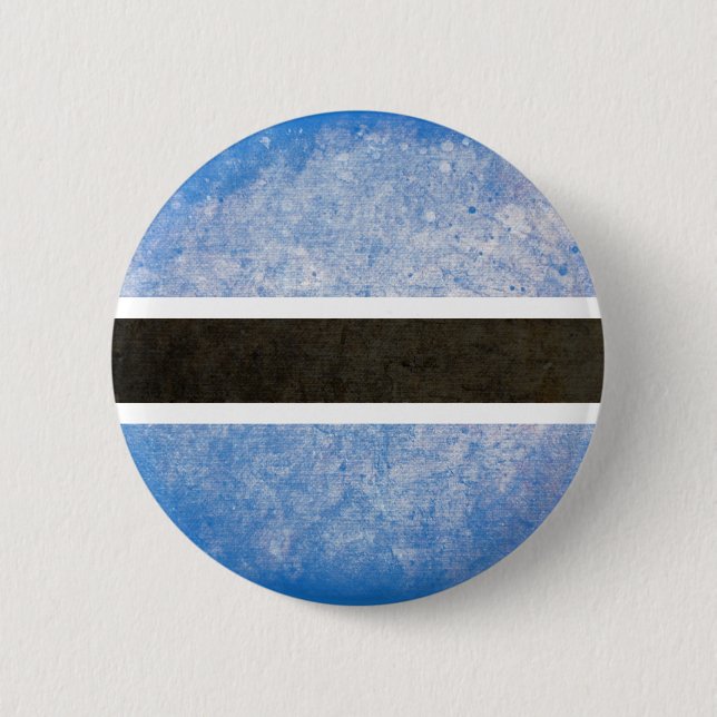 Flag of Botswana 6 Cm Round Badge (Front)