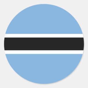 Flag of Botswana Classic Round Sticker