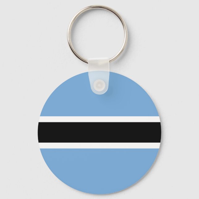 Flag of Botswana Key Ring (Front)