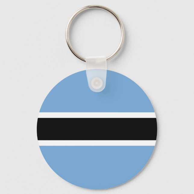 Flag of Botswana Keychain (Front)