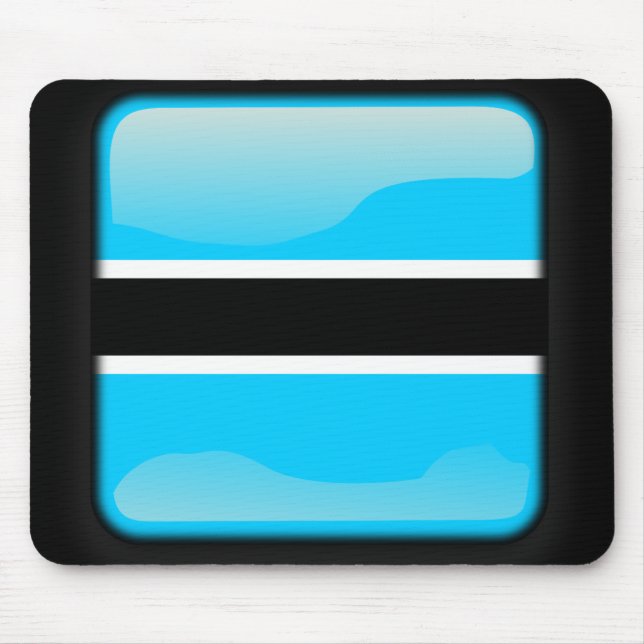 Flag of Botswana Mouse Mat (Front)