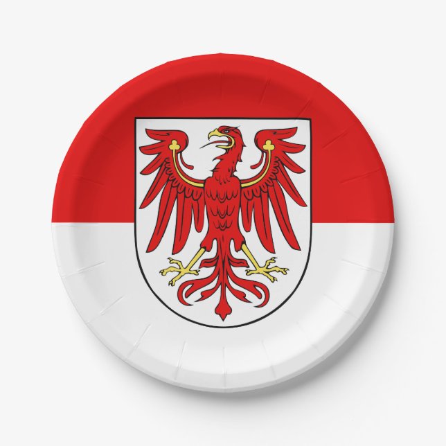 Flag of Brandenburg Paper Plates (Front)