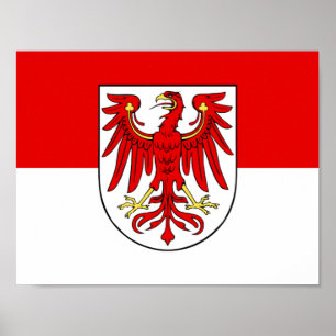 Flag of Brandenburg Poster