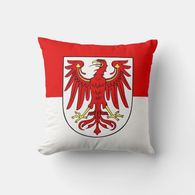 Flag of Brandenburg Throw Pillow (Front)