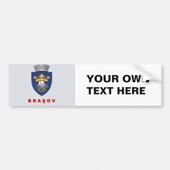 Flag of Brasov Bumper Sticker (Front)