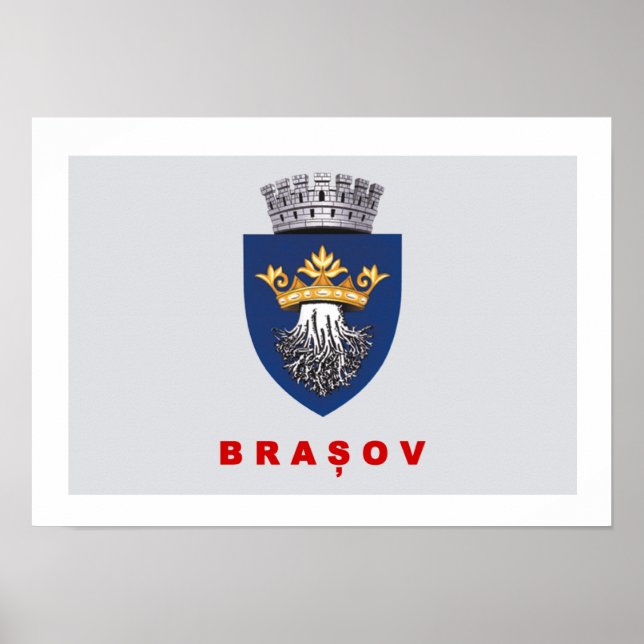 Flag of Brasov Poster (Front)