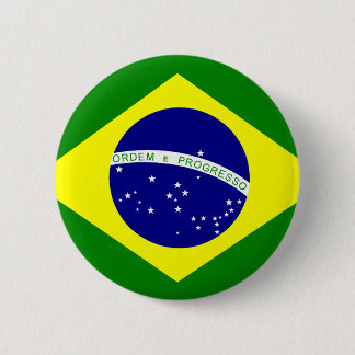 Flag of Brazil 6 Cm Round Badge