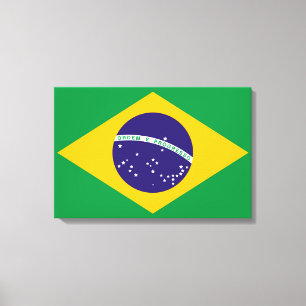 Flag of Brazil Bandeira do Brasil Canvas Print