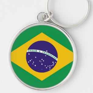 Flag of Brazil Bandeira do Brasil Key Ring