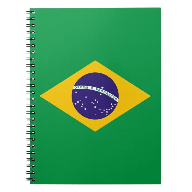 Flag of Brazil Bandeira do Brasil Notebook (Front)