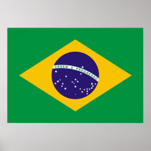 Flag of Brazil Bandeira do Brasil Poster