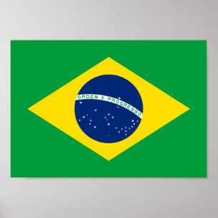 Flag of Brazil - Bandeira do Brasil Poster