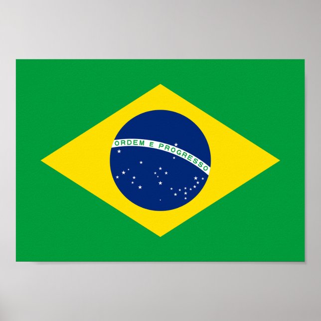 Flag of Brazil - Bandeira do Brasil Poster (Front)