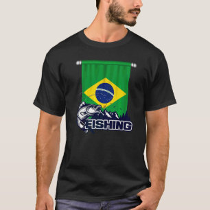 Flag Of Brazil Brazil Fishing T-Shirt