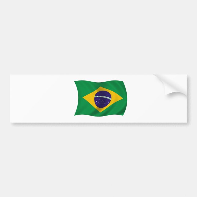 Flag of Brazil Bumper Sticker (Front)