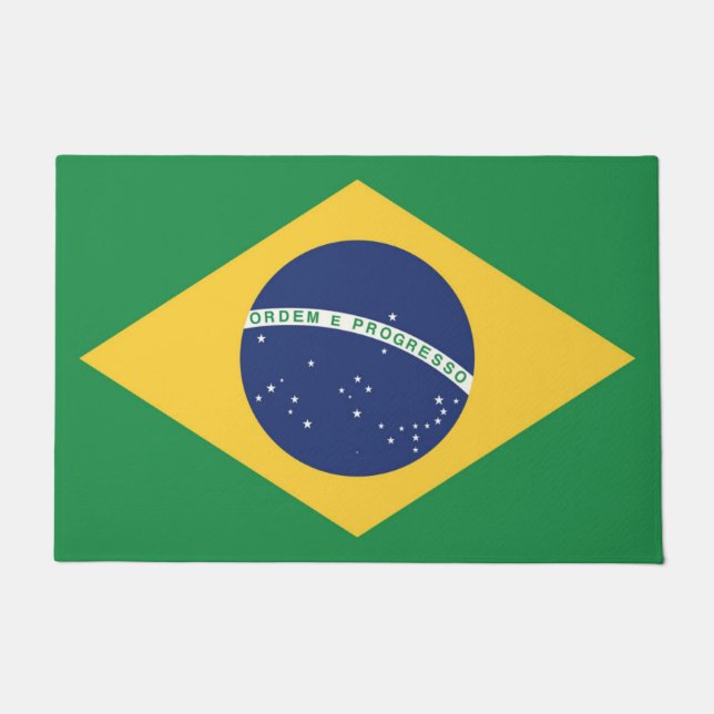 Flag of Brazil Doormat (Front)
