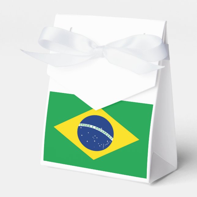 Flag of Brazil Favour Box (Front Side)