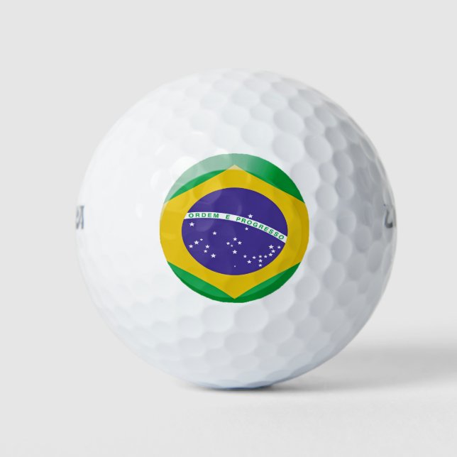 Flag of Brazil Golf Balls (Front)