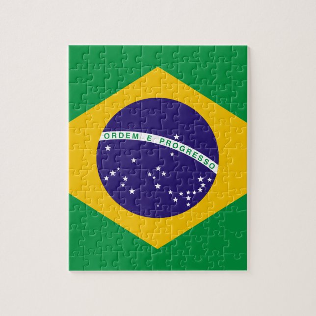 Flag of Brazil Jigsaw Puzzle (Vertical)