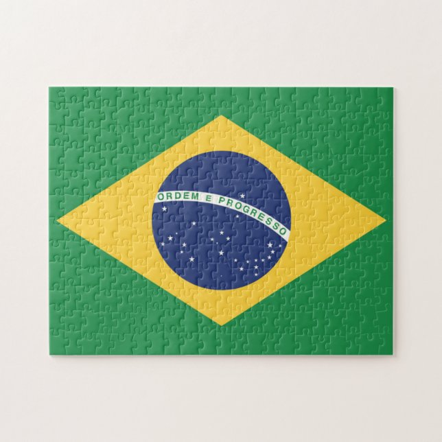 Flag of Brazil Jigsaw Puzzle (Horizontal)