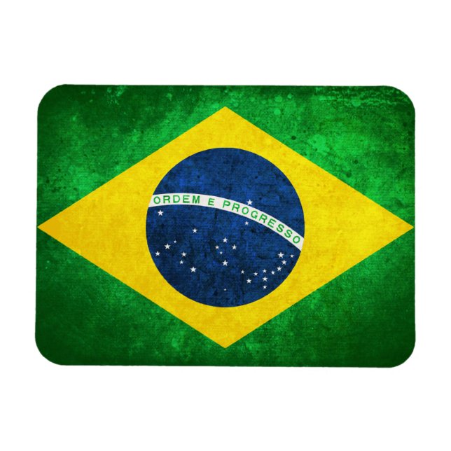 Flag of Brazil Magnet (Horizontal)