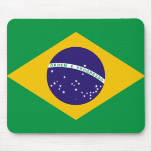 Flag of Brazil Mouse Mat