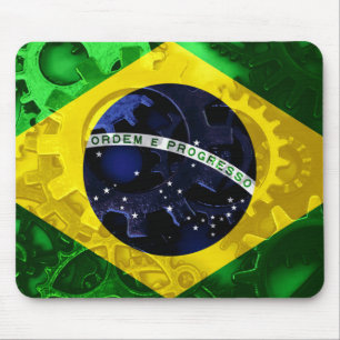 Flag of Brazil Mouse Mat
