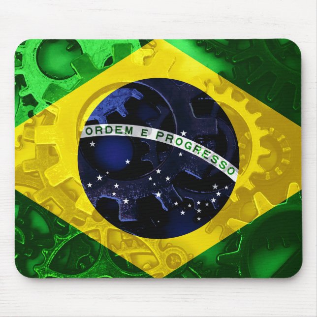 Flag of Brazil Mouse Mat (Front)