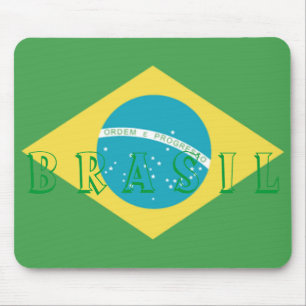 Flag of Brazil Mouse Pad