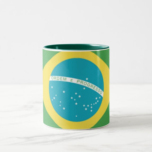 Flag of Brazil Mug (Center)