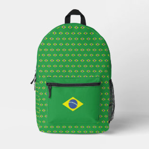 Flag of Brazil Pattern   Mochila Bandeira Brasil   Printed Backpack