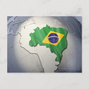 Flag of Brazil Postcard