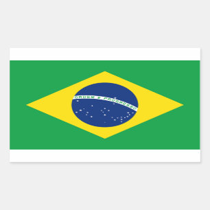 Flag of Brazil Rectangular Sticker