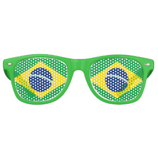 Flag of Brazil Retro Sunglasses