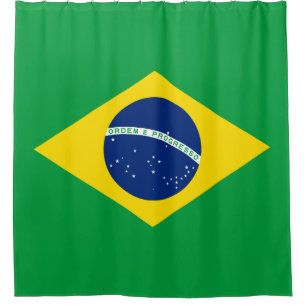Flag of Brazil Shower Curtain