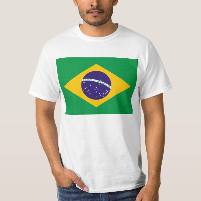 Flag of Brazil T Shirt (Front)