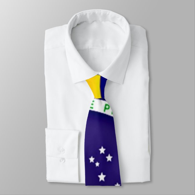 Flag of Brazil Tie (Tied)
