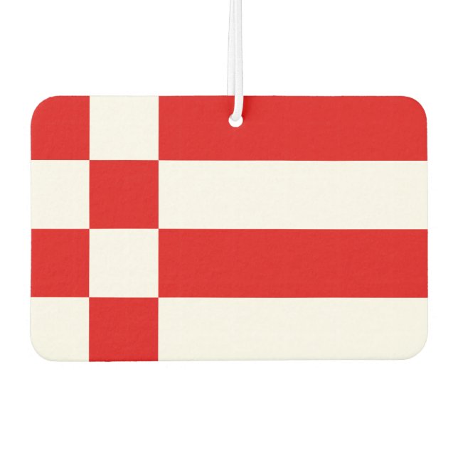Flag of Bremen Keychain Car Air Freshener (Front)