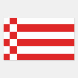 Flag of Bremen Rectangular Sticker