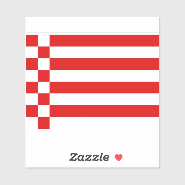 Flag of Bremen Vinyl Sticker (Sheet)