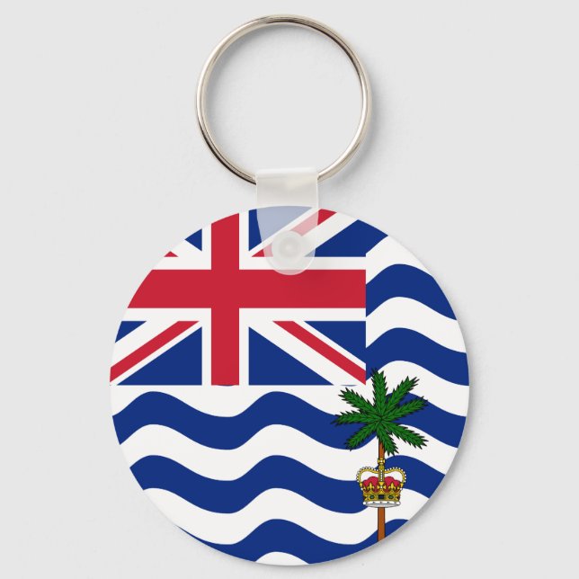 Flag of British Indian Ocean Territory Key Ring (Front)