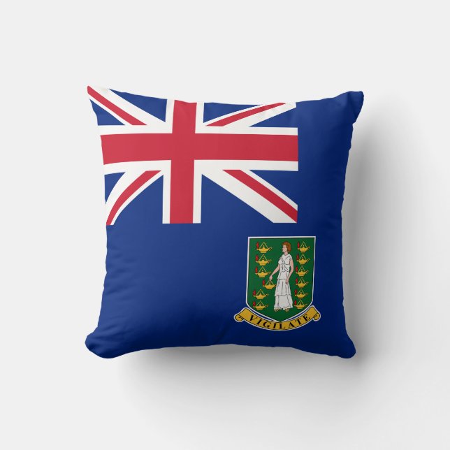 Flag of British Virgin Islands Cushion (Front)