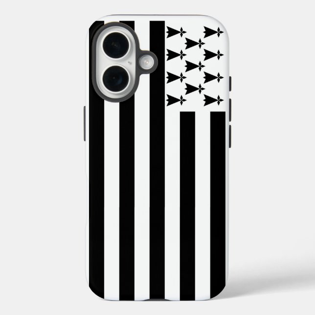 Flag of Brittany, France Case-Mate iPhone Case (Back)