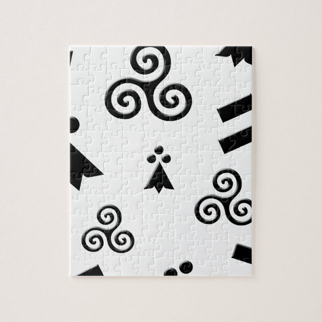 flag of Brittany Jigsaw Puzzle (Vertical)