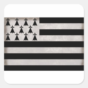 Flag of Brittany Square Sticker